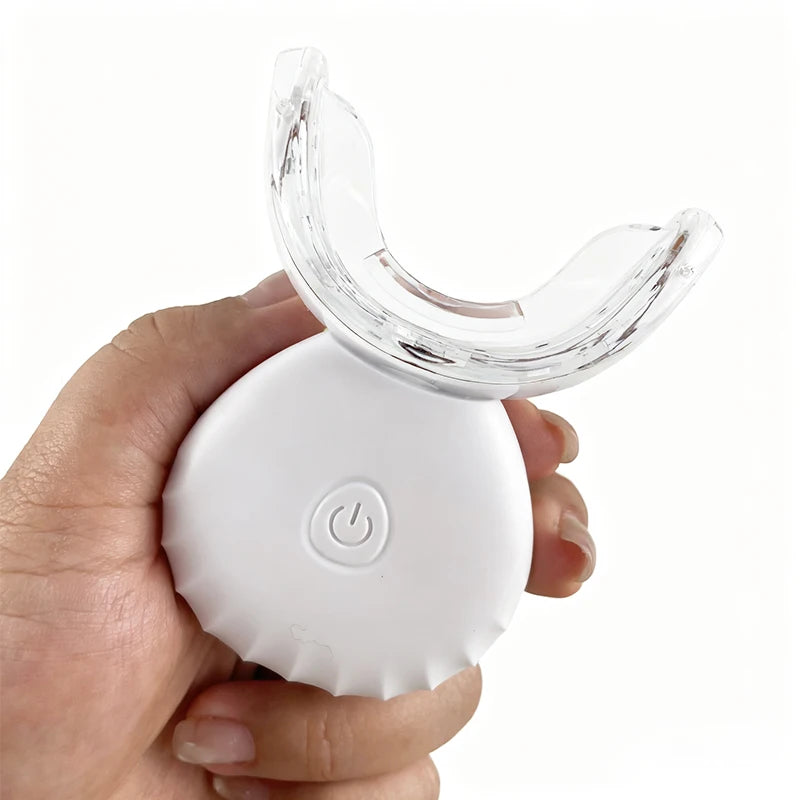 جهاز تبييض أسنان سريع قابل لإعادة الشحن على شكل حرف U، طقم تبييض أسنان احترافي لابتسامة بيضاء